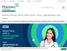 Tablet Screenshot of pharmacytomydoor.co.uk